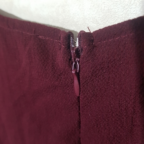 Ax Paris Plum Frill Faux Wrap Belted High Low Sleeveless Maxi Dress - Picture 8 of 15